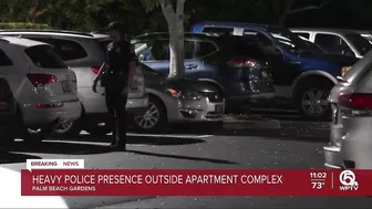 Major police activity at apartment complex in Palm Beach Gardens