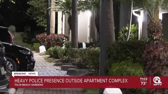 Major police activity at apartment complex in Palm Beach Gardens