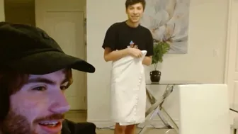 george forgets to wear pants on stream????