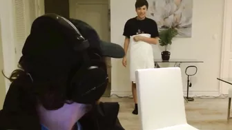 george forgets to wear pants on stream????