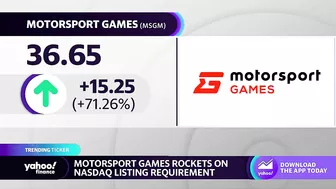 Motorsport Games stock rockets on Nasdaq listing requirement