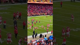 Stretching vs Practicing: The Pre-Game Routine. AFC Championship 2023 #shorts #viral #trending