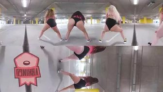 TWERK AT THE PARKING LOT 360 VR Video • SEAN PAUL - MAD LOVE • Тверк в 360 Градусов (#VRKINGS)