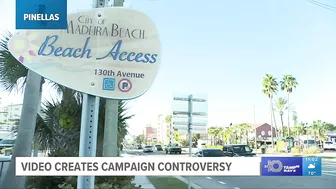 Madeira Beach mayoral election meets controversy after video surfaces of man removing political sign