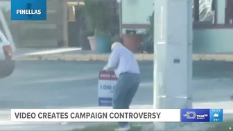 Madeira Beach mayoral election meets controversy after video surfaces of man removing political sign