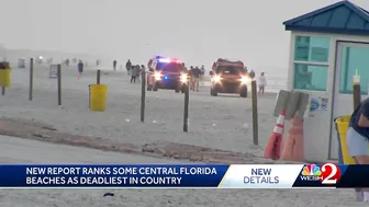 New report ranks several Central Florida beaches as deadliest in country