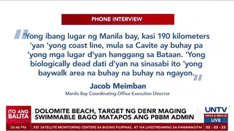 Manila Bay dolomite beach, target maging ‘swimmable’ bago matapos ang termino ni PBBM – DENR