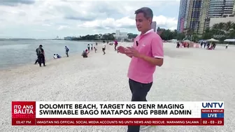 Manila Bay dolomite beach, target maging ‘swimmable’ bago matapos ang termino ni PBBM – DENR