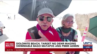 Manila Bay dolomite beach, target maging ‘swimmable’ bago matapos ang termino ni PBBM – DENR