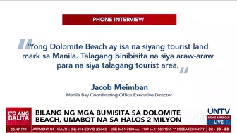 Manila Bay dolomite beach, target maging ‘swimmable’ bago matapos ang termino ni PBBM – DENR