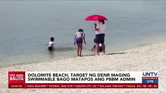 Manila Bay dolomite beach, target maging ‘swimmable’ bago matapos ang termino ni PBBM – DENR