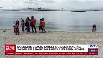 Manila Bay dolomite beach, target maging ‘swimmable’ bago matapos ang termino ni PBBM – DENR