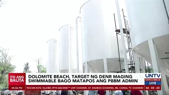 Manila Bay dolomite beach, target maging ‘swimmable’ bago matapos ang termino ni PBBM – DENR