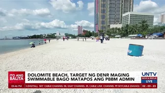 Manila Bay dolomite beach, target maging ‘swimmable’ bago matapos ang termino ni PBBM – DENR