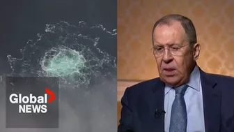 Russia's Lavrov claims US directly involved with Nord Stream pipeline explosions