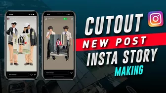 CUTOUT INSTAGRAM NEW POST STORY IDEAS | INSTAGRAM NEW TRENDING STORY IDEAS | INSTA NEW POST STORY