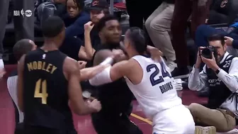 Donovan Mitchell starts all in fight with Dillon Brooks and both get ejected