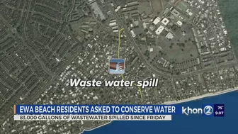 Ewa beach residents asked to conserve water