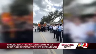 Firefighter dies after being pulled from water in New Smyrna Beach