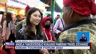 Angela Tanoesoedibjo Kunjungi Pameran Travel Exchange di Bantul #iNewsSiang 05/02