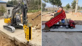 Take on amazing and unique challenges with construction vehicle models