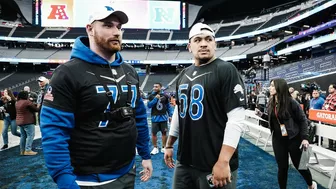 Frank Ragnow and Penei Sewell at the Pro Bowl Games