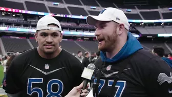 Frank Ragnow and Penei Sewell at the Pro Bowl Games