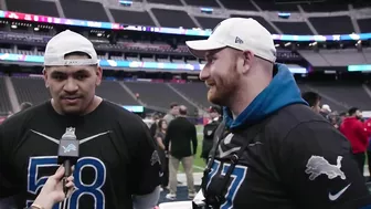 Frank Ragnow and Penei Sewell at the Pro Bowl Games