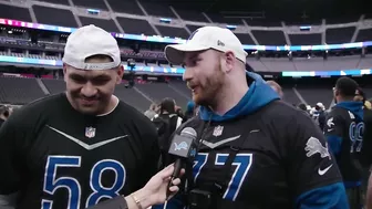 Frank Ragnow and Penei Sewell at the Pro Bowl Games