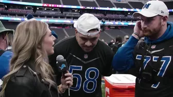 Frank Ragnow and Penei Sewell at the Pro Bowl Games