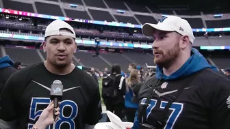 Frank Ragnow and Penei Sewell at the Pro Bowl Games