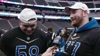 Frank Ragnow and Penei Sewell at the Pro Bowl Games