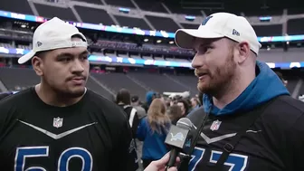 Frank Ragnow and Penei Sewell at the Pro Bowl Games