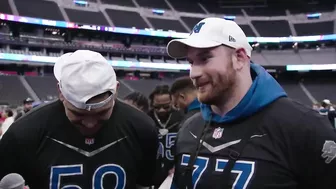 Frank Ragnow and Penei Sewell at the Pro Bowl Games