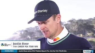 Justin Rose: Pebble Beach win 'makes me emotional' | Golf Channel