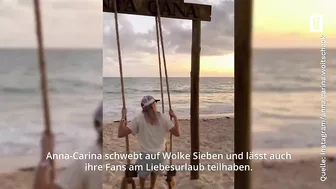 Anna-Carina Woitschack - Schaumbad-Küsse & Batik-Bikini: Sie urlaubt mit ihrer neuen Liebe