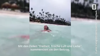 Anna-Carina Woitschack - Schaumbad-Küsse & Batik-Bikini: Sie urlaubt mit ihrer neuen Liebe