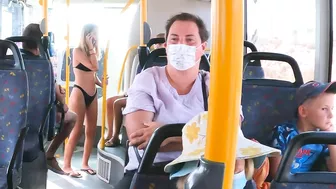 BEACH WALK GREECE????️BIKINI ON THE BUS????️Travel vlog????️bikini