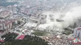 Drone video shows destruction in southern Turkey after devastating earthquake