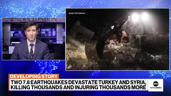 Death toll rising after earthquakes in southeast Turkey, Syria | ABCNL