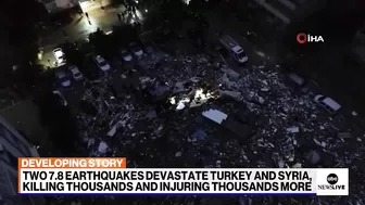 Death toll rising after earthquakes in southeast Turkey, Syria | ABCNL