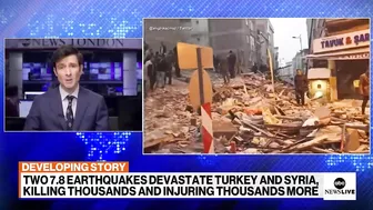 Death toll rising after earthquakes in southeast Turkey, Syria | ABCNL