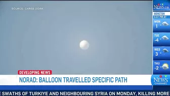 Chinese spy balloon was programmed to travel a determined route in U.S., Canada airspace: Norad