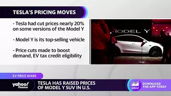 Tesla raises the price of its Model Y SUV in U.S.