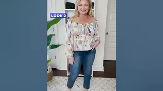 Spring Outfit Ideas Women Over 40 / Walmart Try On Haul #over40 #fashionover40 #walmart #over50