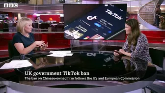 UK bans TikTok from government mobile phones - BBC News