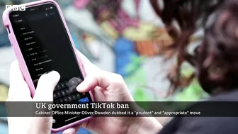 UK bans TikTok from government mobile phones - BBC News