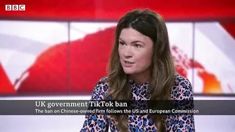 UK bans TikTok from government mobile phones - BBC News