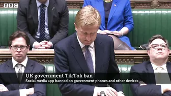 UK bans TikTok from government mobile phones - BBC News