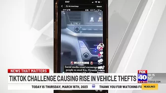 Tiktok challenge causing rise in vehicle thefts